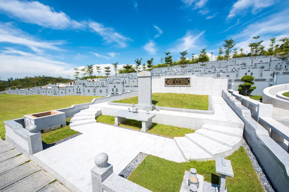 Tombstone construction in Nirvana Memorial Parks